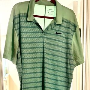 Nike Dri-Fit Golf Tour Performance Polo - Green/Blue